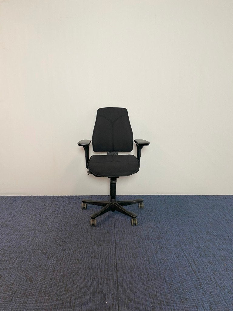Bureaustoel Kinnarps Freefloat Synchrone 6000 - Zwart, Ophalen, Gebruikt, Zwart, Bureaustoel