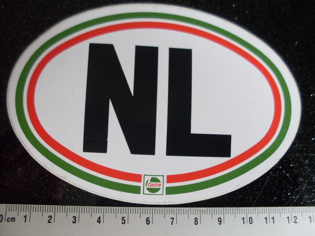 sticker Castrol kleuren logo NL nederland holland, Verzenden, Zo goed als nieuw, Bedrijf of Vereniging