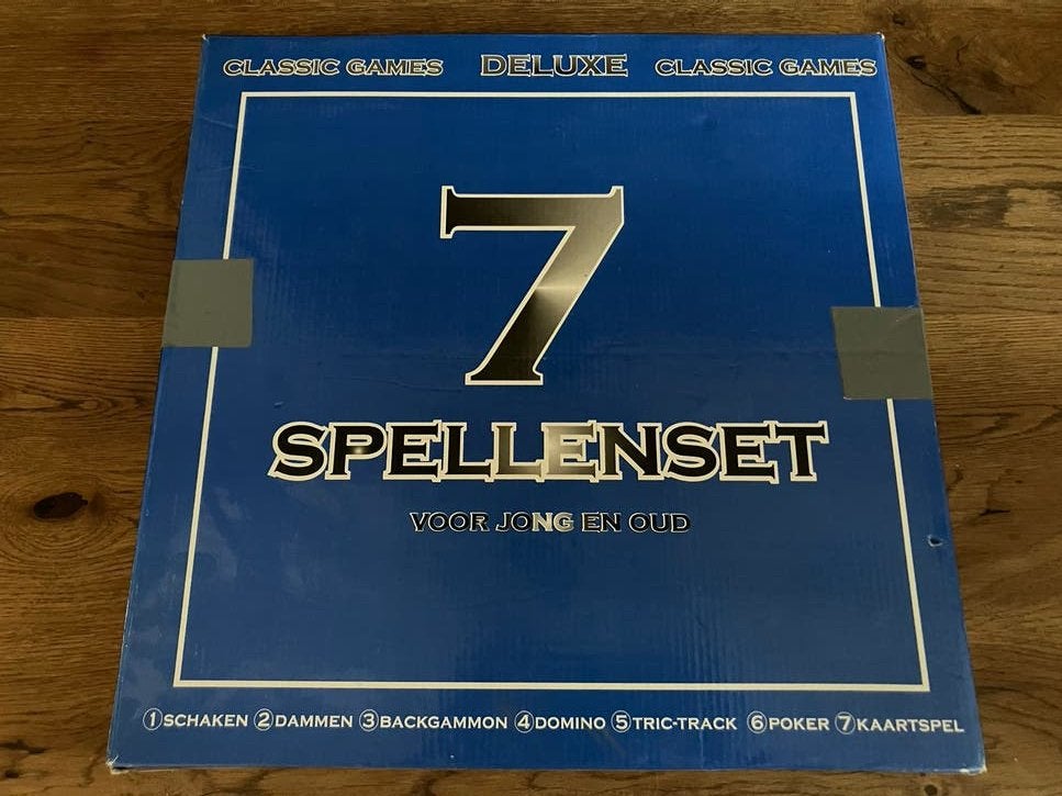 Luxe Glazen Spellenset: Schaken, Dammen, Backgammon en meer, Een of twee spelers, Ophalen, Gebruikt