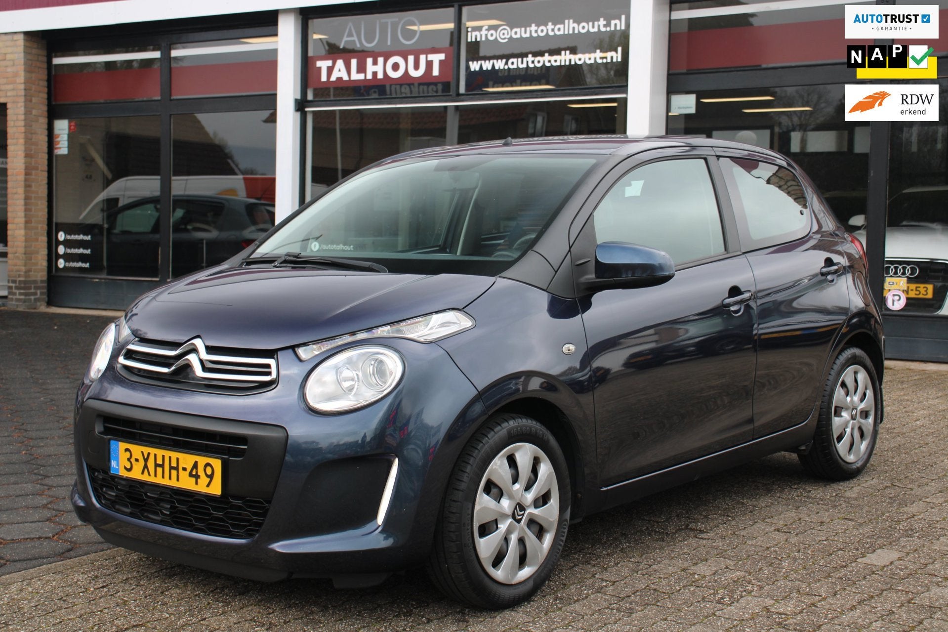 Citroen C1 1.0 e-VTi Feel | 5 DEURS, AIRCO, LED, BLUETOOTH,, Auto's, Voorwielaandrijving, Euro 5, Stof, Gebruikt