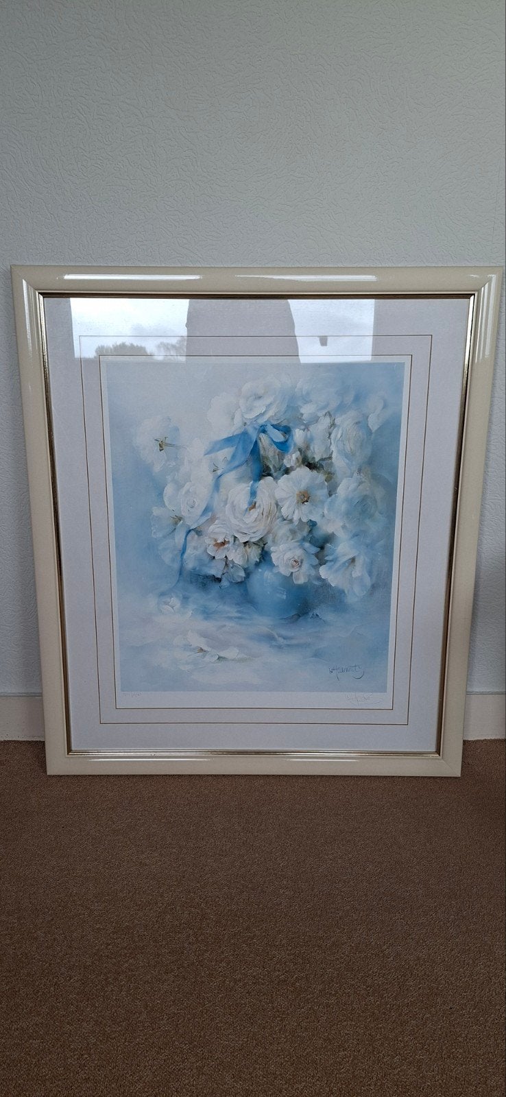 Mooie ingelijste aquarel van Willem Haenraets, Achter glas, Aquarel, Papier, Ophalen