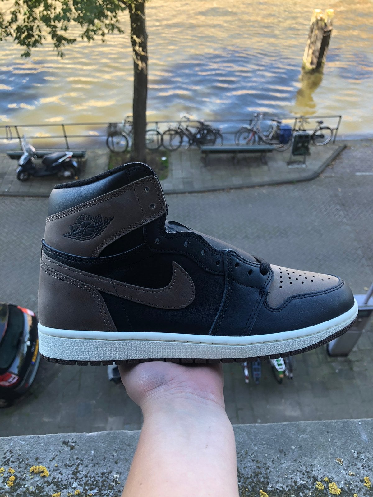Jordan 1 high palimino maat 41, Ophalen of Verzenden, Zo goed als nieuw, Overige typen