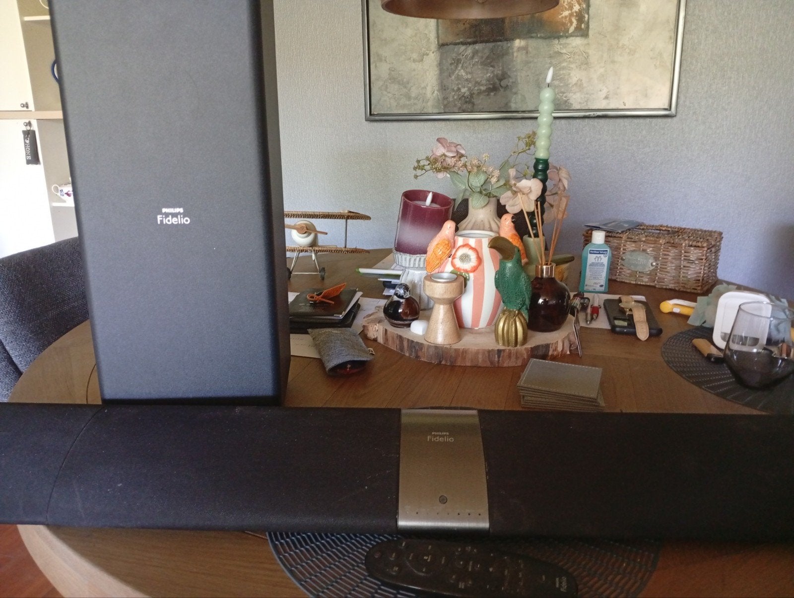 Philips Fidelio Soundbar met draadloze subwoofer, Ophalen, Met externe subwoofer, Gebruikt