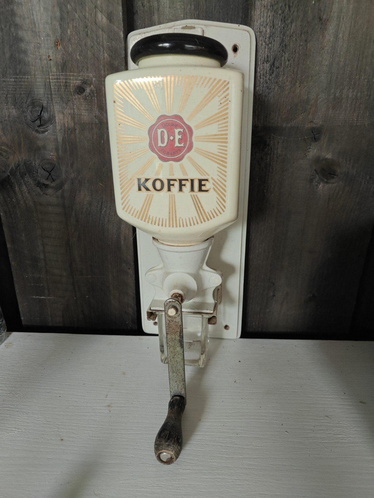 Vintage Douwe Egberts Wandkoffiemolen, Antiek en Kunst, Ophalen
