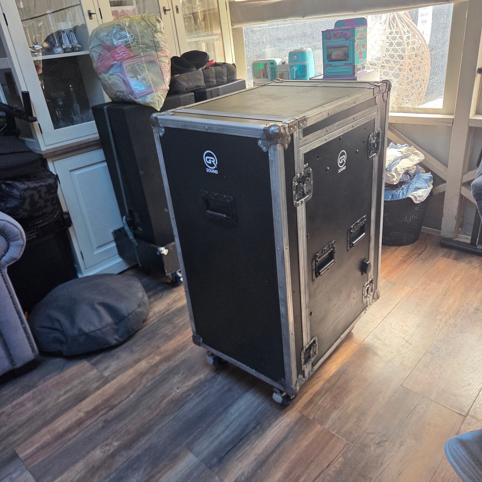Flightcase - Tape Rack Robuuste Bescherming voor Apparatuur, Muziek en Instrumenten, Ophalen, Gebruikt, Speaker of Versterker