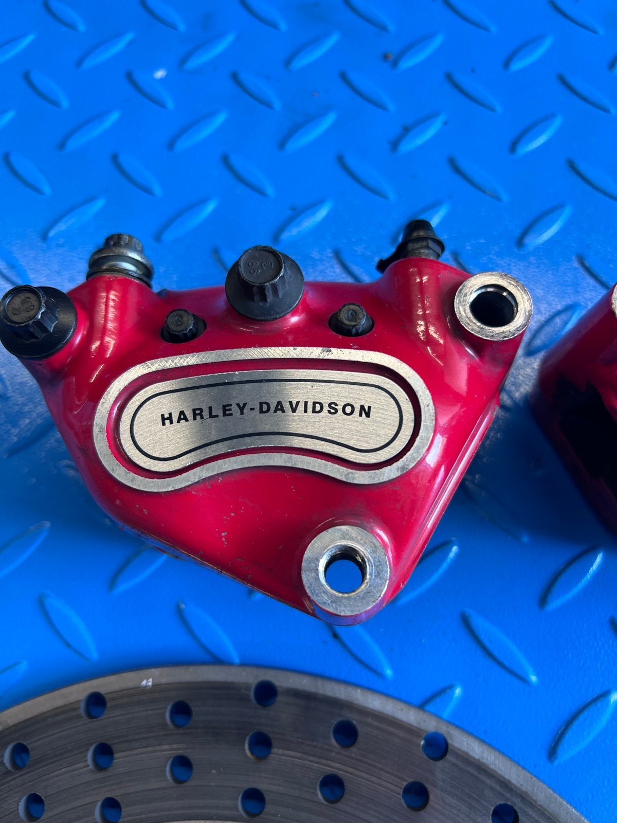 CVO rode remklauwen Harley Davidson, Ophalen, Gebruikt