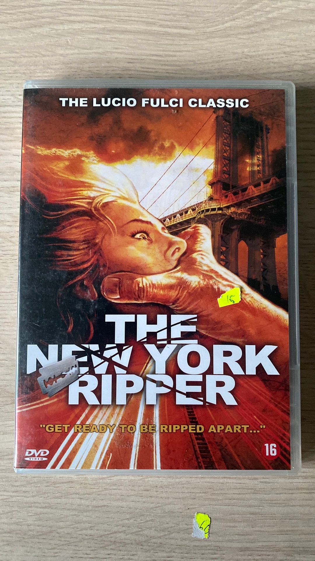The new york ripper DVD, Alle leeftijden, Ophalen of Verzenden, Zo goed als nieuw, Overige genres