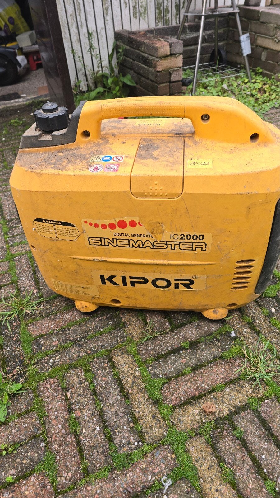 Kipor Sinemaster IG2000 Aggregaat - Werkt goed, mist één kap, Ophalen, Gebruikt, Minder dan 5 kVA, Benzine
