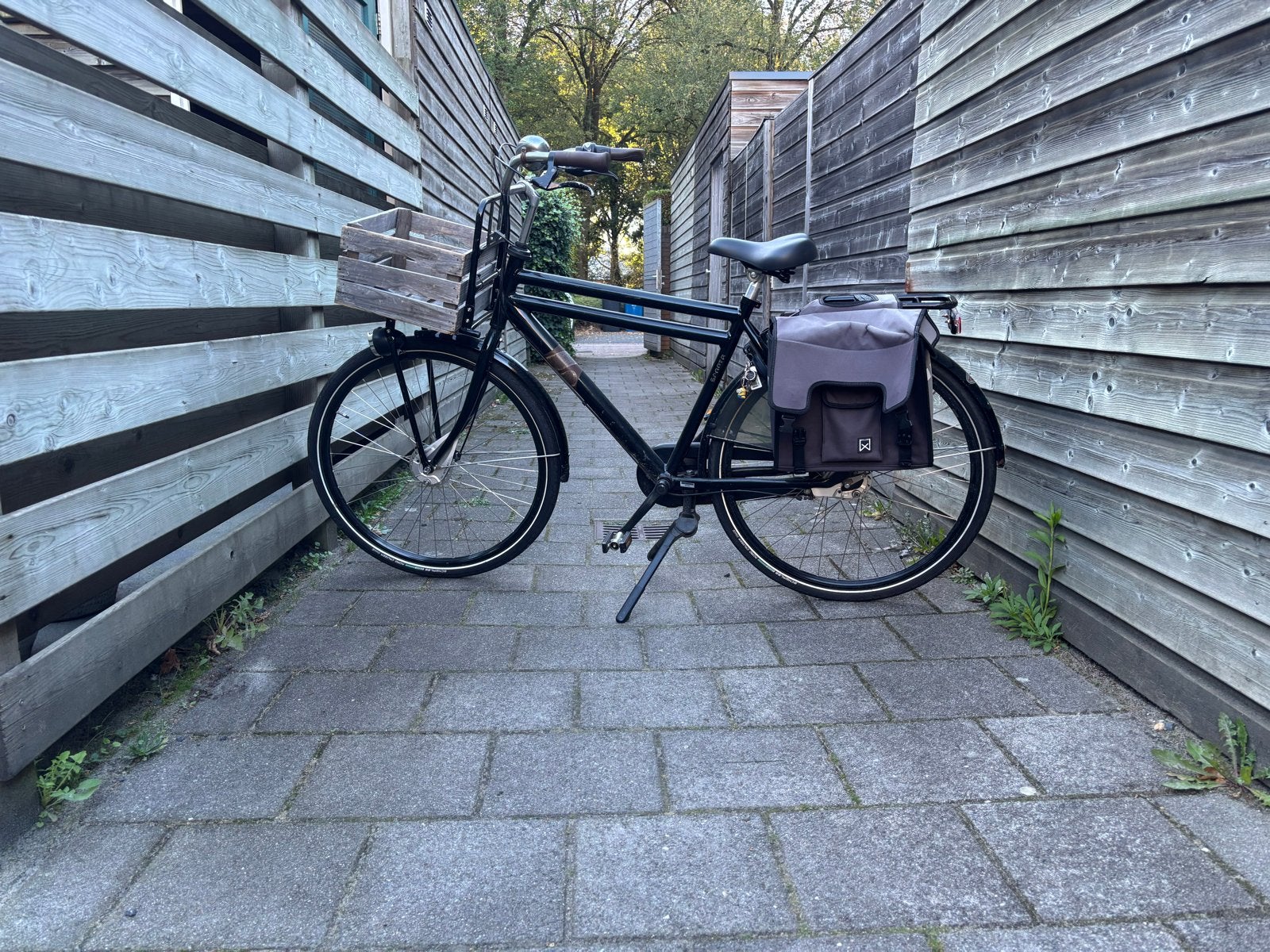 Sparta transportfiets met krat en fietstassen, Terugtraprem, Sparta, Versnellingen, Ophalen of Verzenden