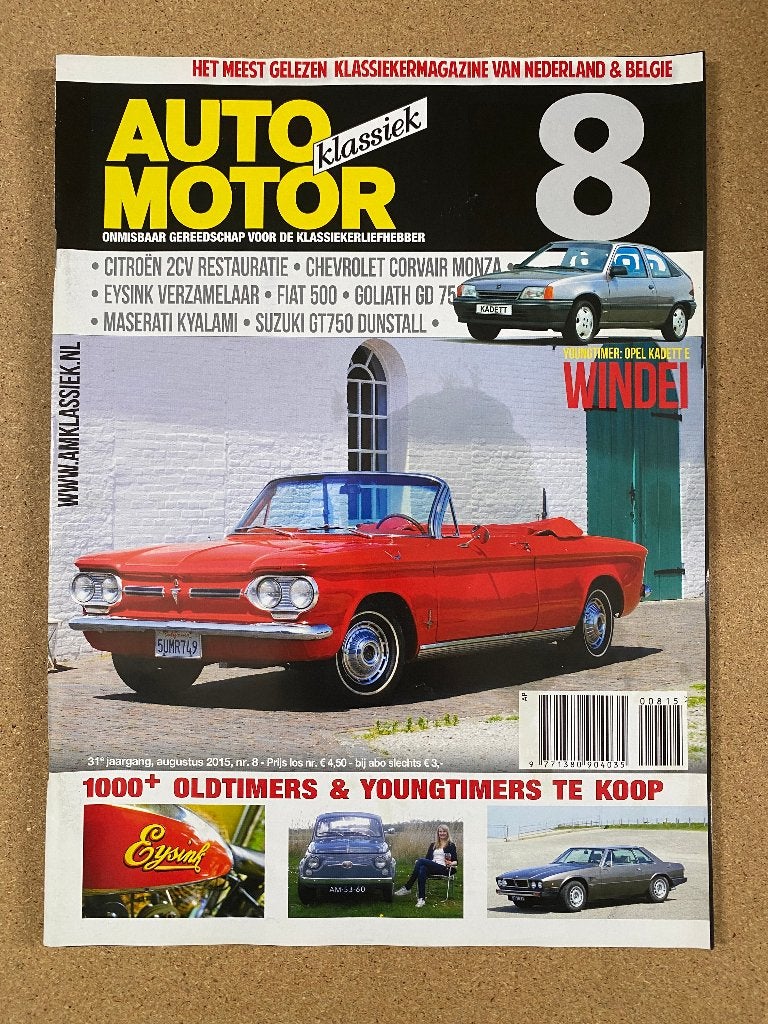 Auto Motor Klassiek 8 2015, Verzenden, Gelezen, Algemeen