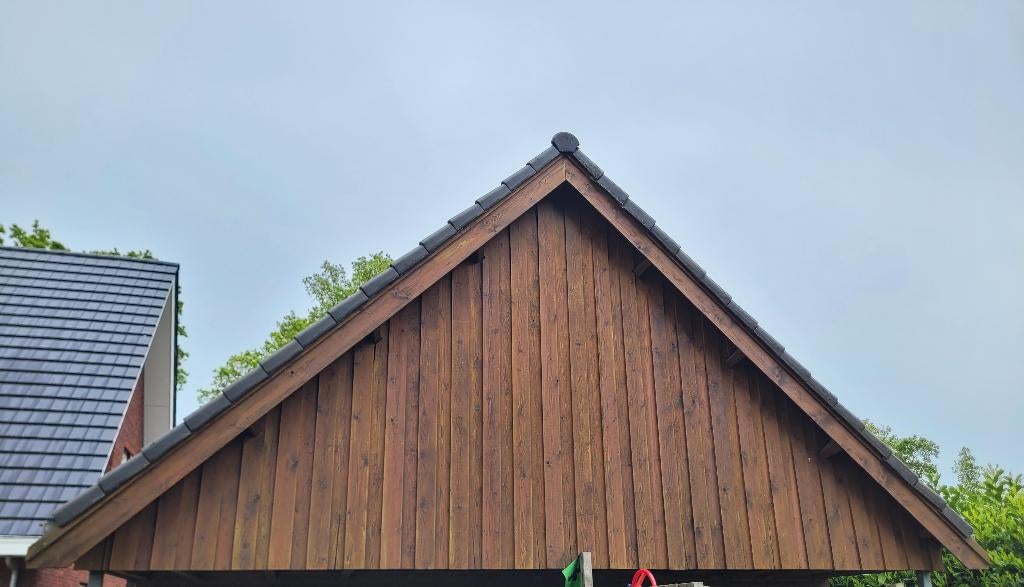 Schuur gordingen en pannen 9,5x 6,5m, Doe-het-zelf en Verbouw, Ophalen, Gebruikt
