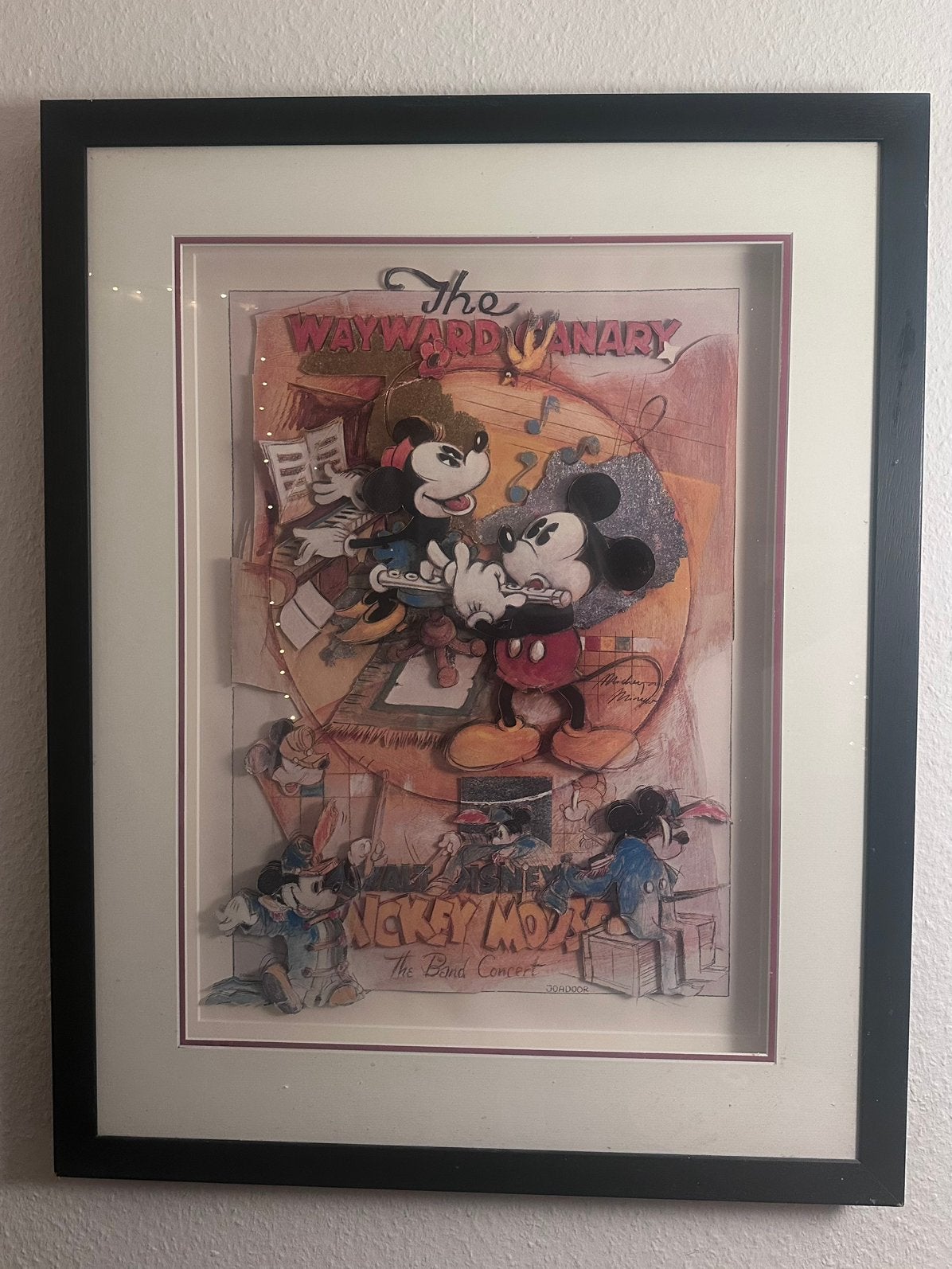 Mickey Mouse 3D Schilderij 'The Band Concert' Joadoor, Ophalen