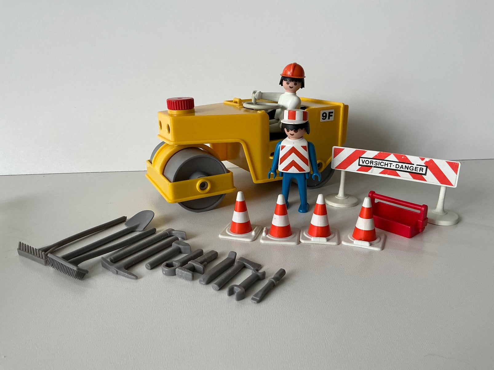 Playmobil vintage 3533 wegenbouw wals, Ophalen of Verzenden, Gebruikt, Complete set