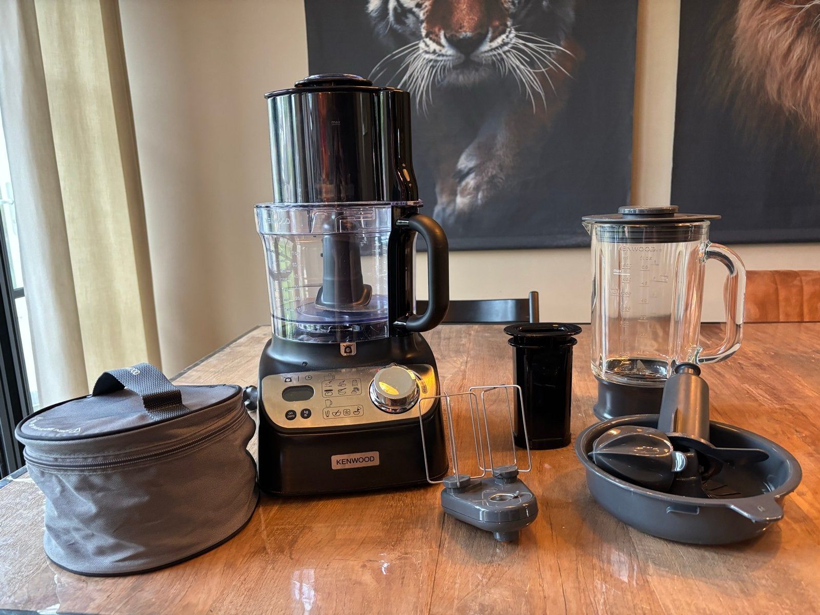 Kenwood FDM72 Foodprocessor, Ophalen, 3 snelheden of meer, Zo goed als nieuw, 2 tot 3 liter