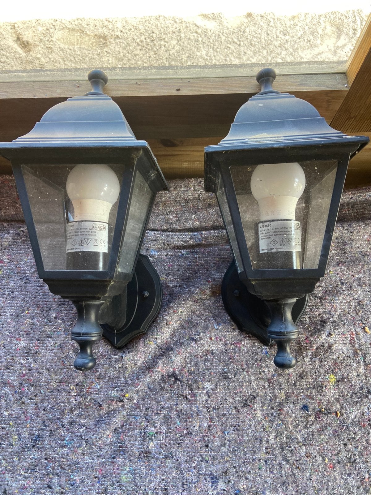Twee tuin lampen, Ophalen, Gebruikt, Minder dan 50 watt, Wandlamp