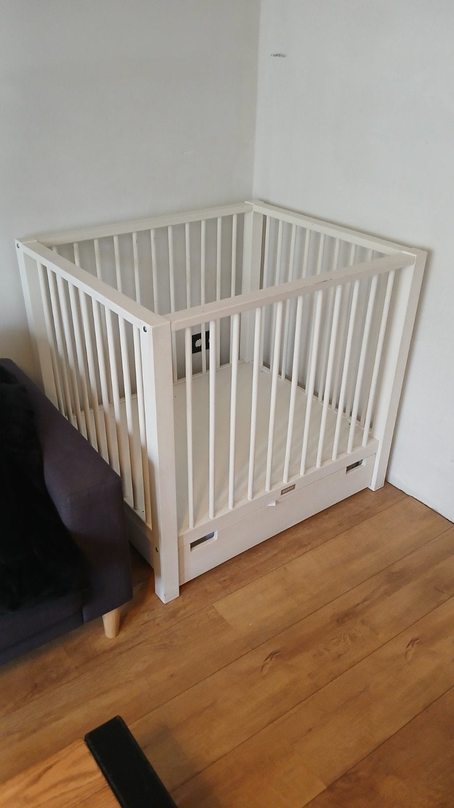 Bopita Baby-Box (wit), Ophalen, Gebruikt, In hoogte verstelbaar
