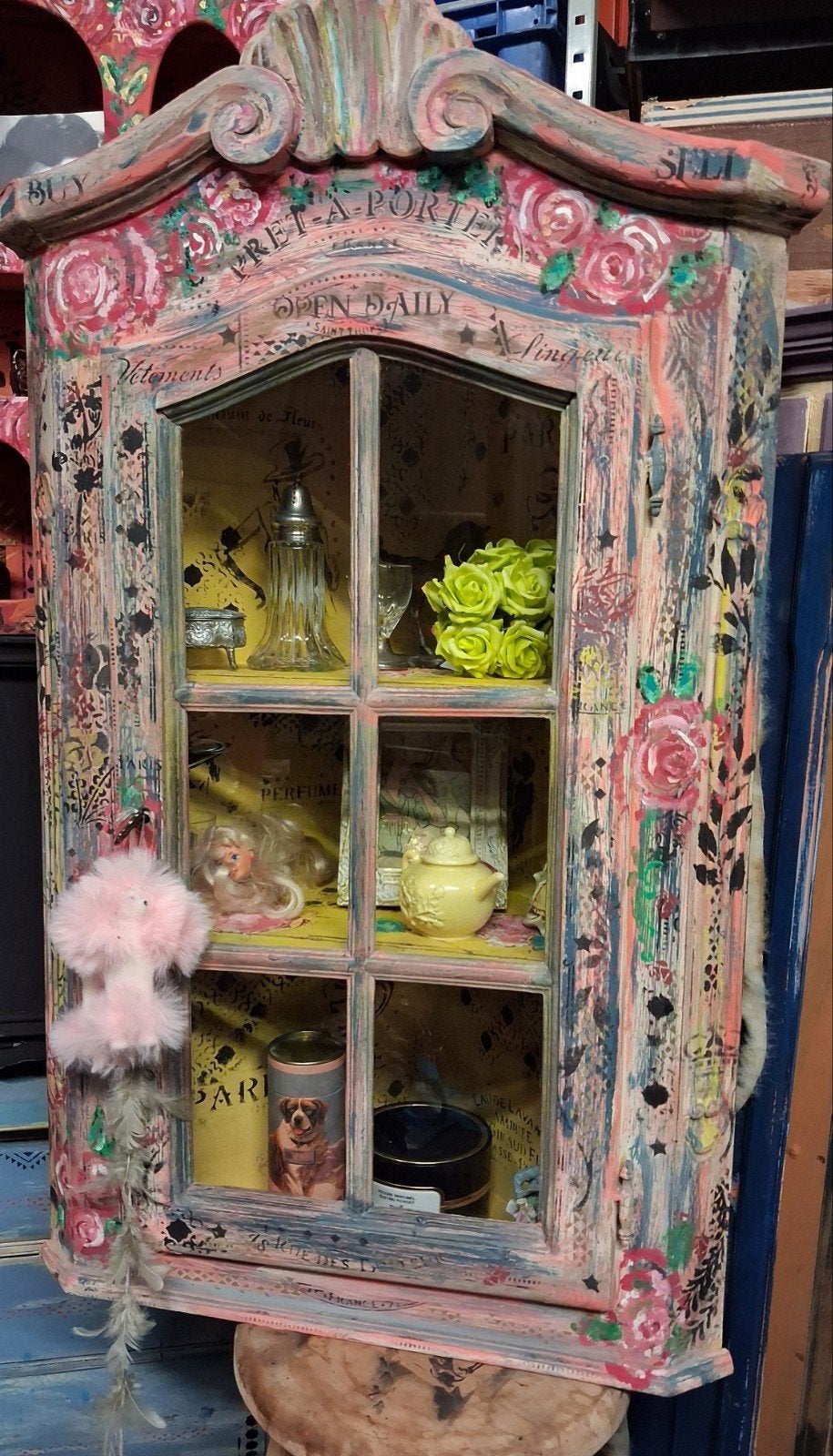 Foto 9 van Shabby/Frans/Boho/Vitrinekastje/Kastje