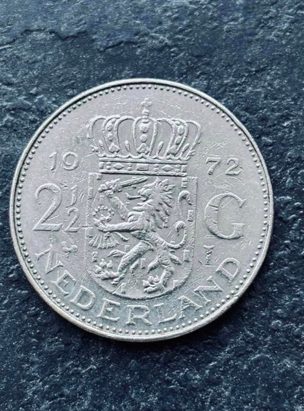 Set van 2 zeldzame 2½ Gulden munten: 1972 & 1980, Ophalen of Verzenden, Koningin Juliana, 2½ gulden, Setje