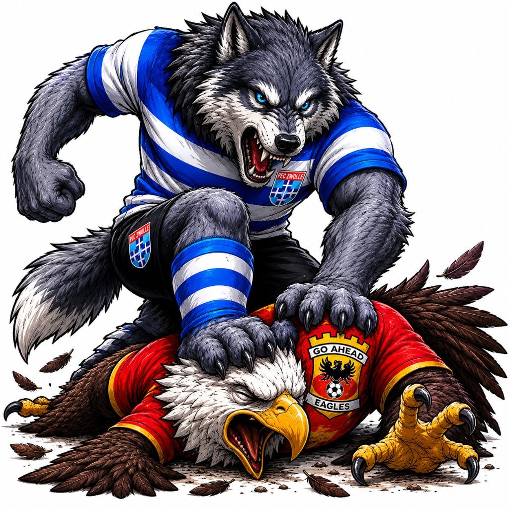 Pec Zwolle Stickers Ontwerp 6 | Hoge kwaliteit, Ophalen of Verzenden, Nieuw, Meerdere stickers