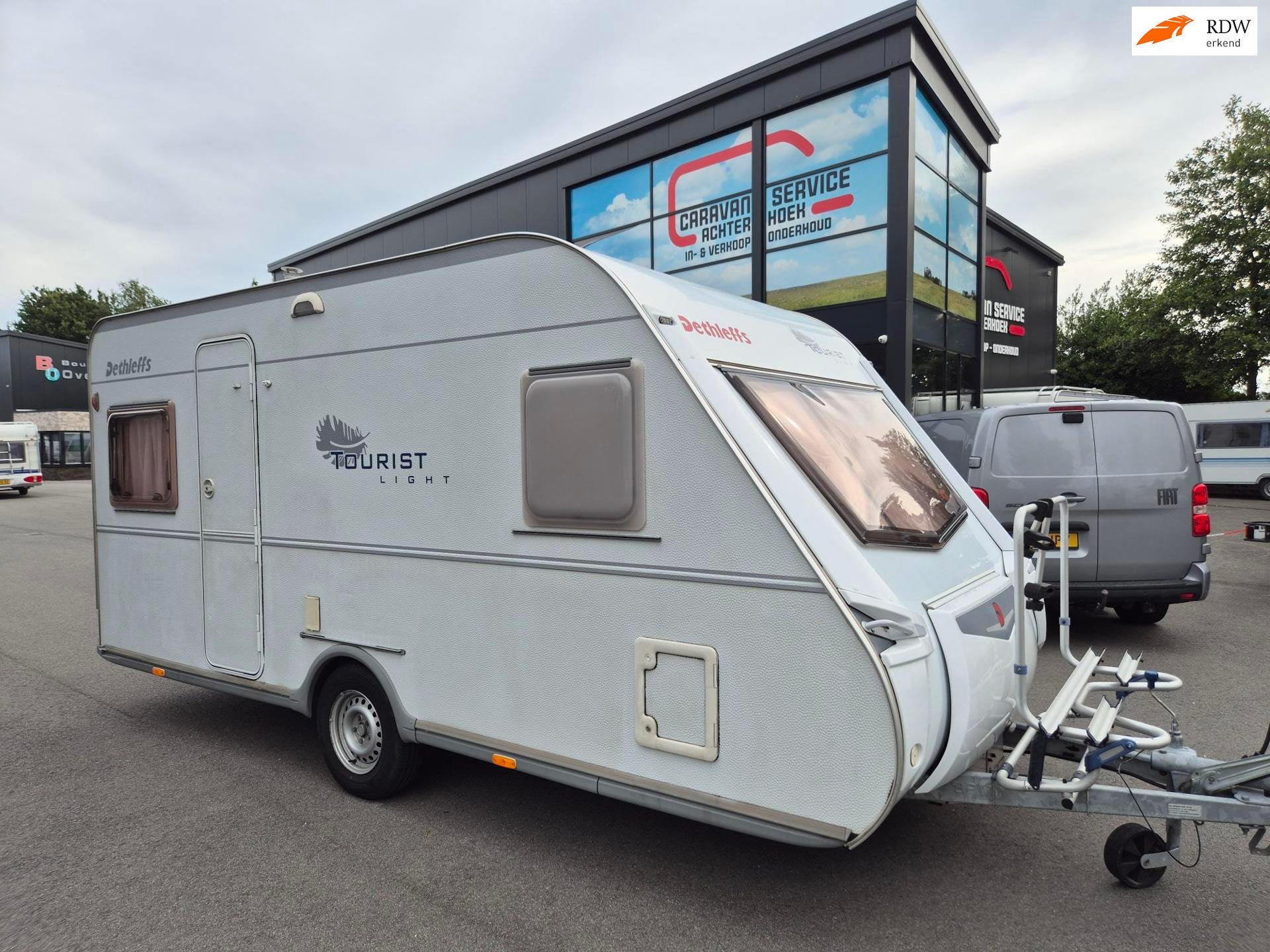 Dethleffs 450 Tourist Light bj. 2006 TOP staat ! met nette V, Caravans en Kamperen, Rondzit, Bedrijf, Ringverwarming, Tot en met 4