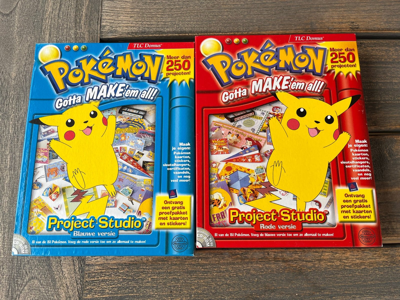 Pokemon Project Studio CD-ROM (Blauwe & Rode Versie), Ophalen of Verzenden, Zo goed als nieuw, Overige typen