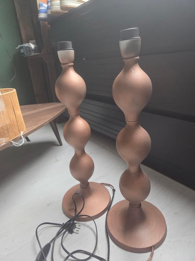 Set van 2 Eric Kuster stijl lampen - Bruin/Brons, Ophalen of Verzenden