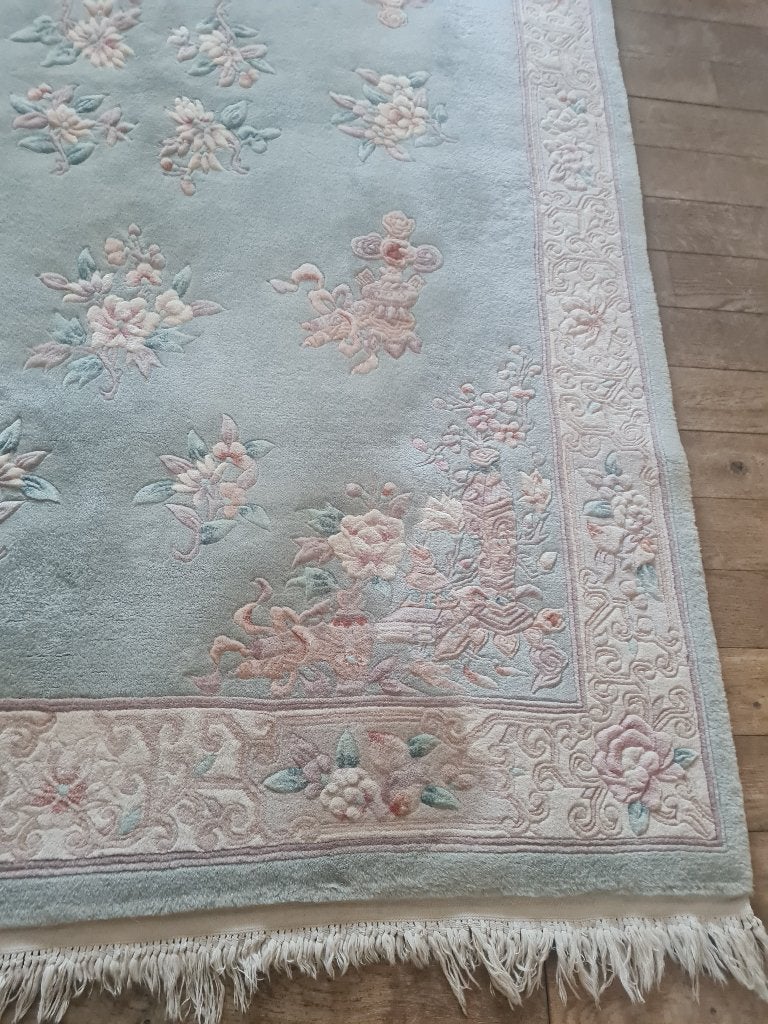 Vintage hand geknoopt dik wollen tapijt Engels, Ophalen, Heikant 21 Kaatsheuvel, 150 tot 200 cm, Belle Vieille Brocante