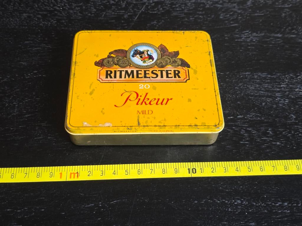 Vintage Ritmeester Pikeur Mild sigarenblikje, Ophalen of Verzenden