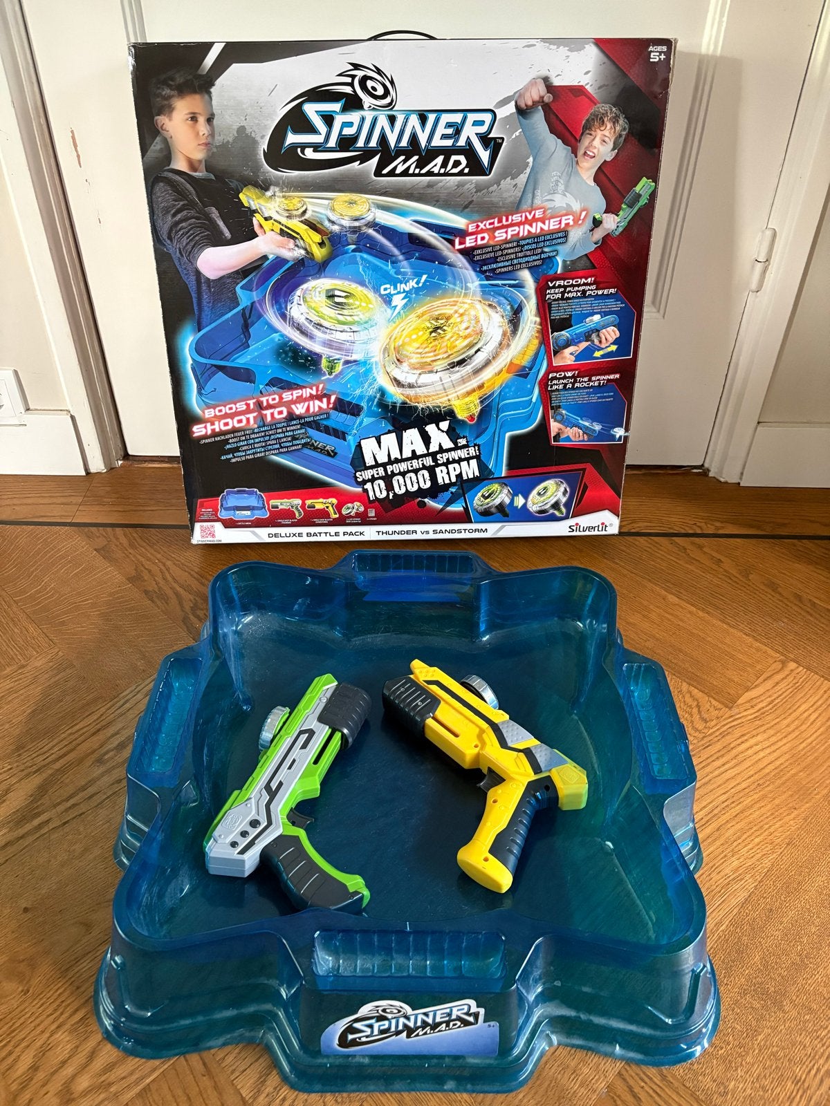 Spinner M.A.D. Deluxe Battle Pack - Thunder vs Sandstorm, Ophalen of Verzenden, Gebruikt, Jongen of Meisje