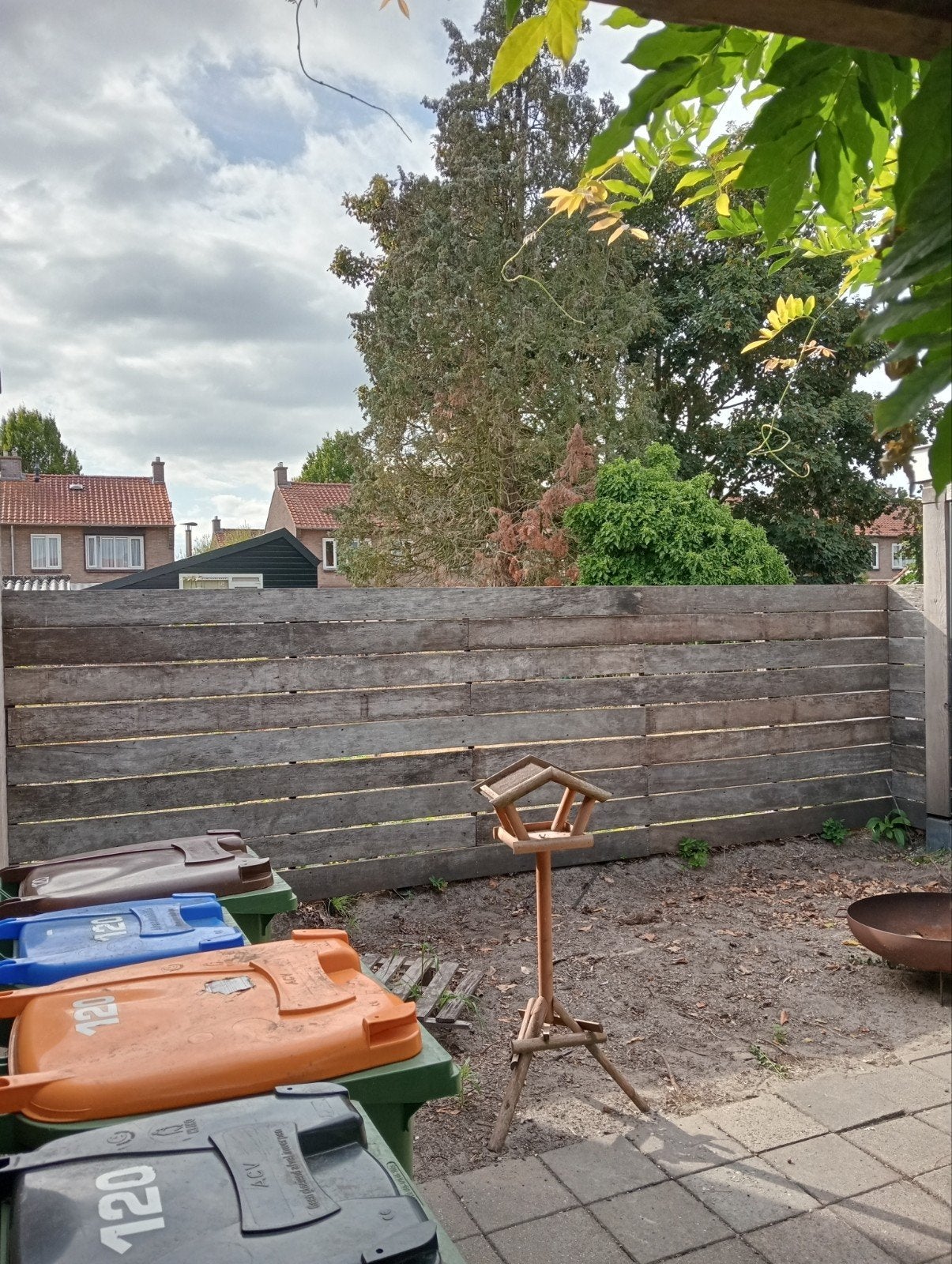 Hard houten schutting , vlonderplanken, Tuin en Terras, Ophalen, Gebruikt, Hout