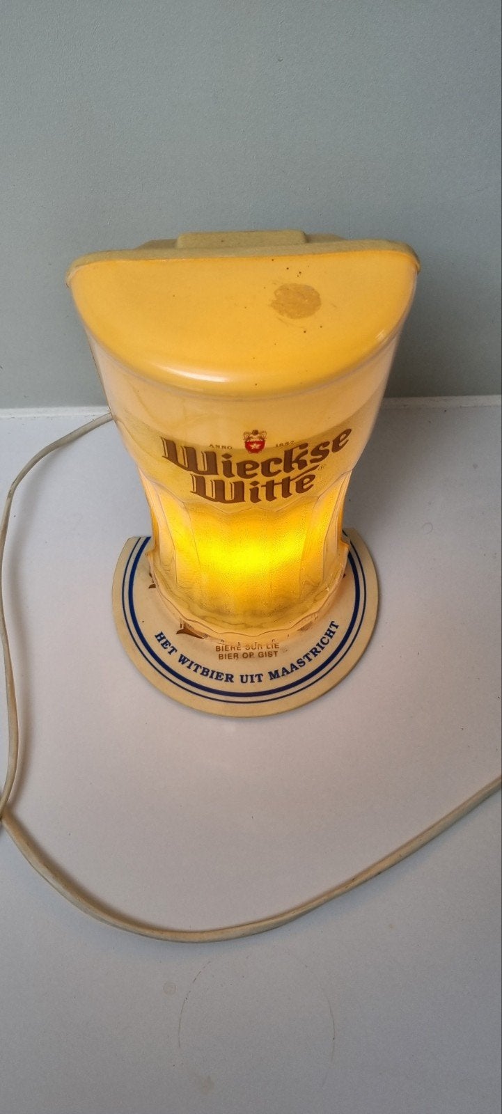 Bier brouwerij mancave bar lamp lichtreclame, Verzamelen, Merken en Reclamevoorwerpen, Ophalen of Verzenden, Gebruikt, Lichtbak of (neon) lamp