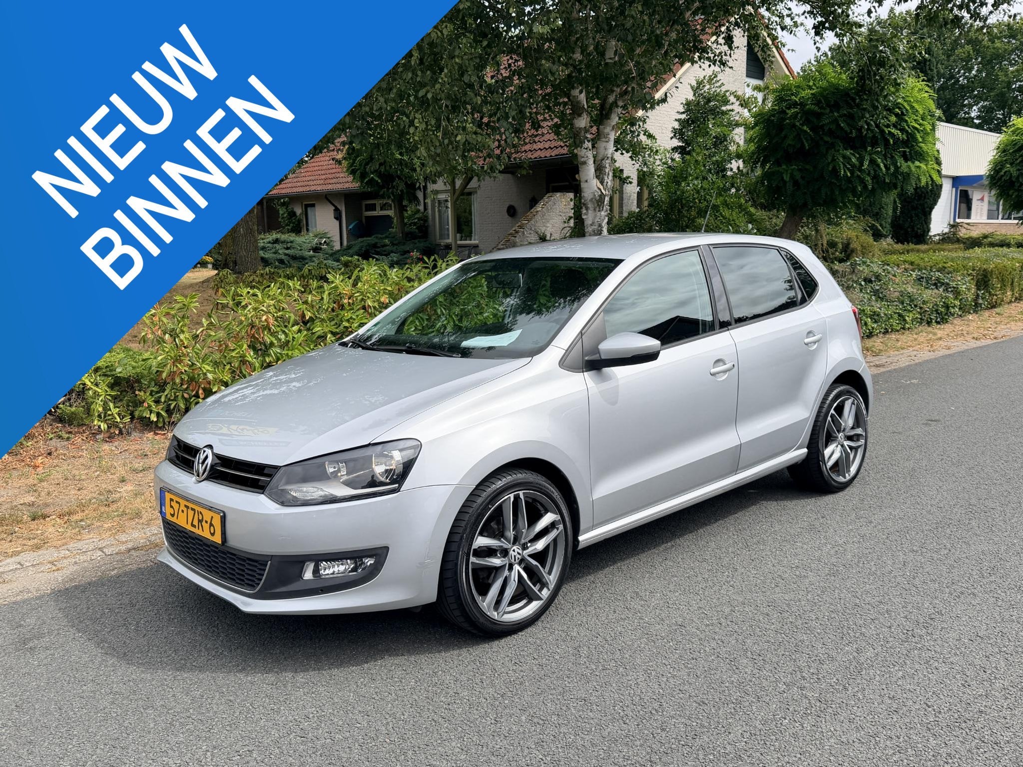 Volkswagen Polo 1.2 TSI Highline 105PK DSG•Navi, Euro 5, Zwart, 4 cilinders, Origineel Nederlands