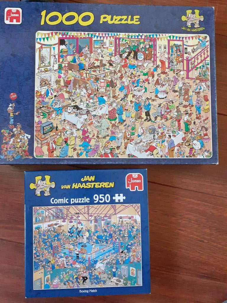 Gratis complete jan van haasteren 1000 stukjes, Ophalen, 500 t/m 1500 stukjes, Zo goed als nieuw