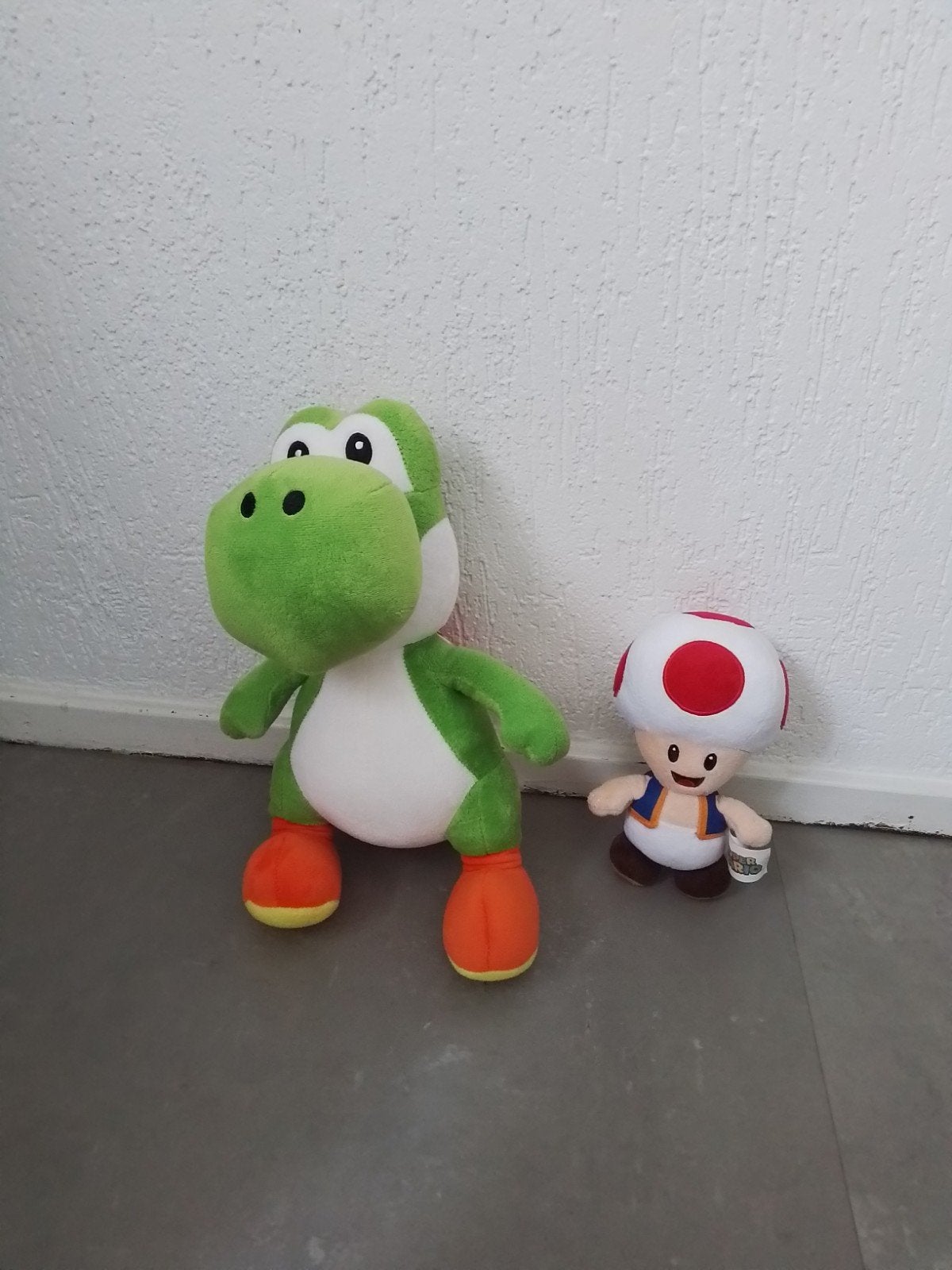 Yoshi en Toad knuffels, Super Mario, Ophalen, Zo goed als nieuw, Overige typen