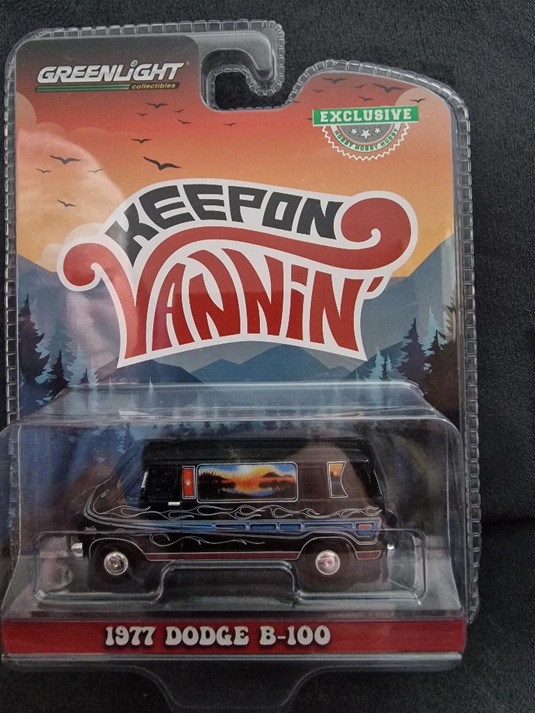 Dodge B-100 Custom Van "Vannin'" Greenlight 1:64, Christian@diecastcompany.nl, Auto, Diecast Company, Nieuw