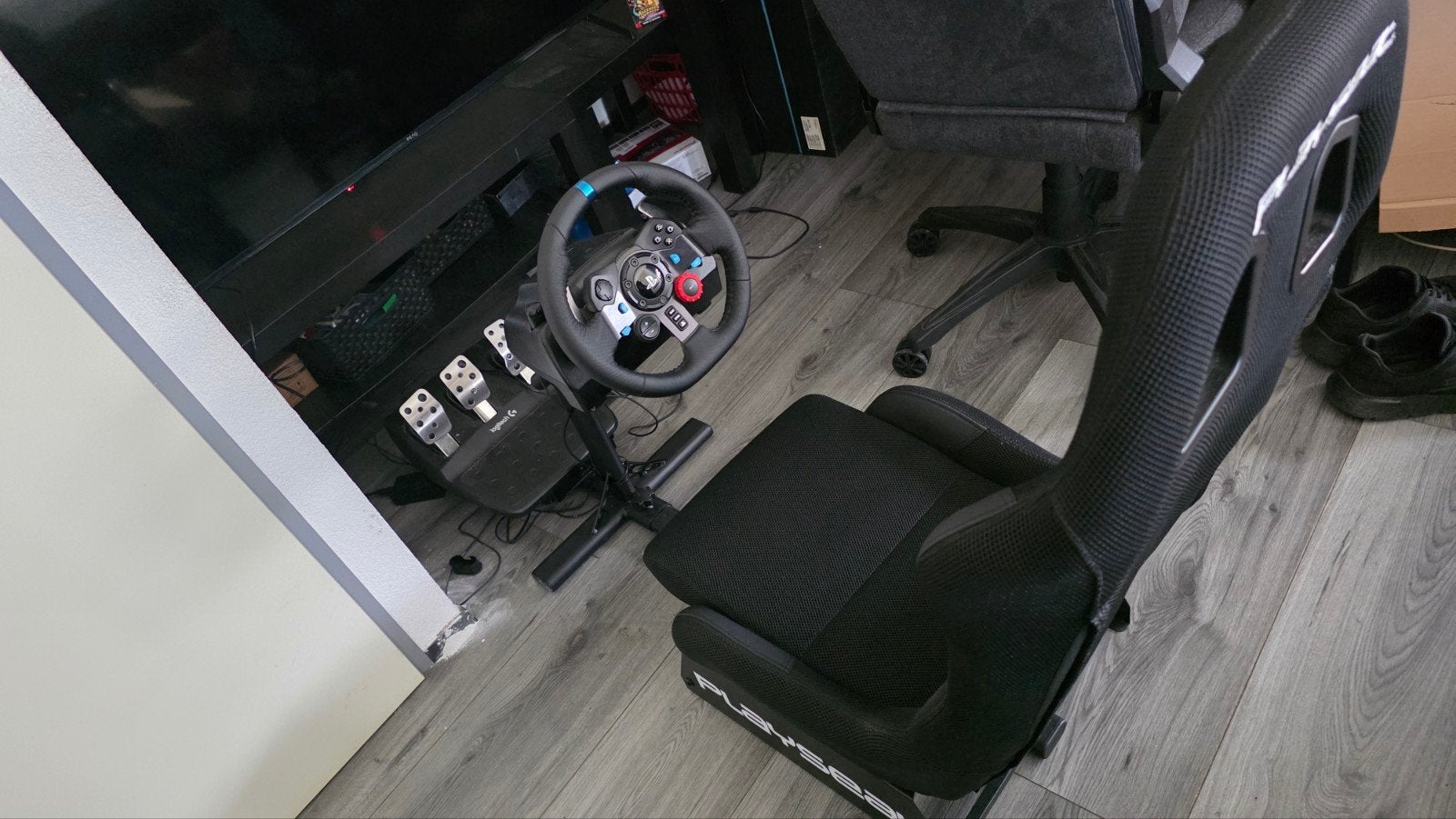 Logitech G29 racestuur met Playseat Challenge, Spelcomputers en Games, Ophalen, Overige merken, Zo goed als nieuw