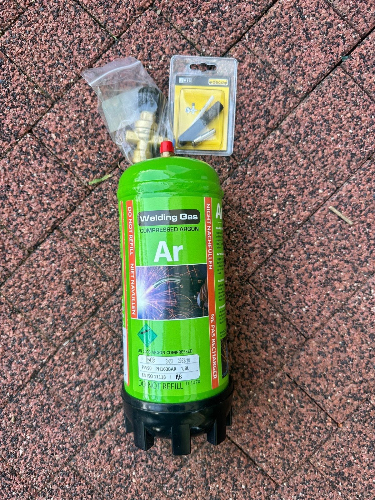 GYS  wegwerpgasfles 100% Argon, Ophalen of Verzenden