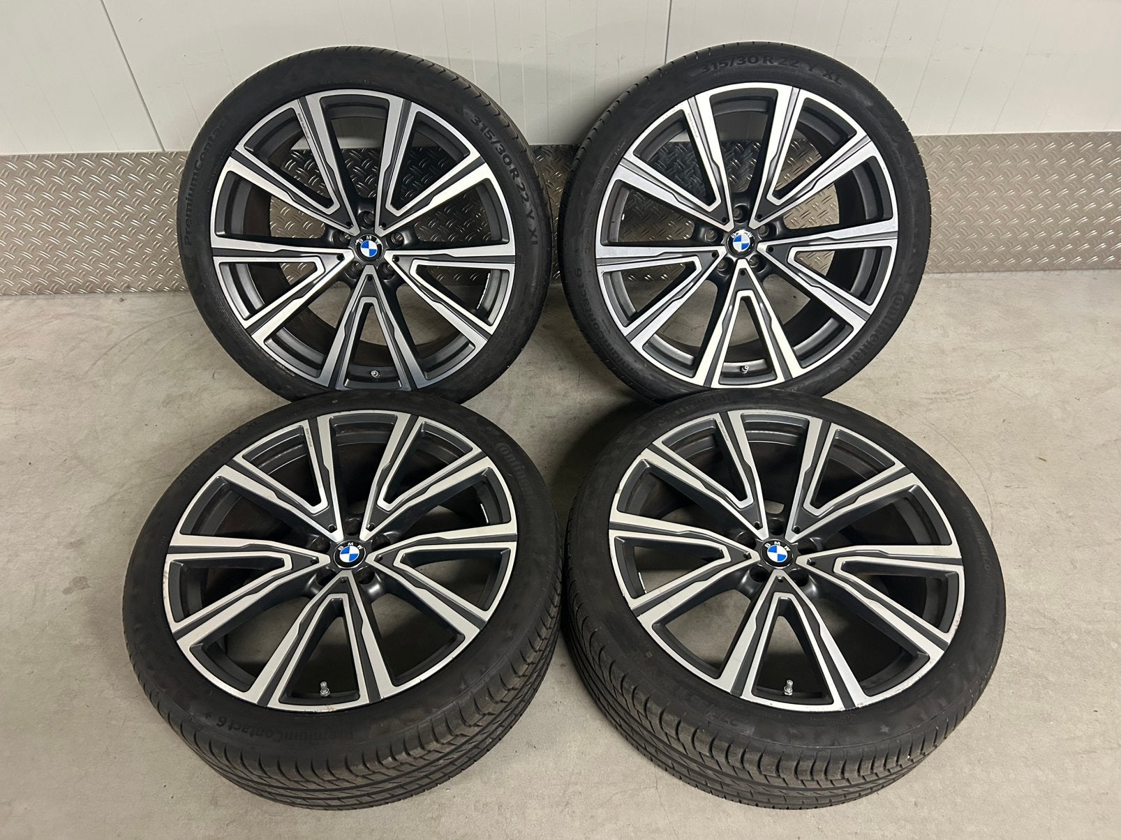 Originele BMW X5 G05 X6 G06 22 inch 746i Continental TPMS, Ophalen, Gebruikt, 285 mm, Banden en Velgen