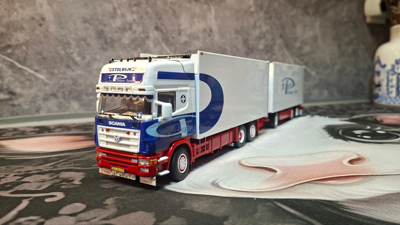 WSI Marcel Post 4 Serie Scania, Ophalen of Verzenden, Zo goed als nieuw, Bus of Vrachtwagen, Wsi