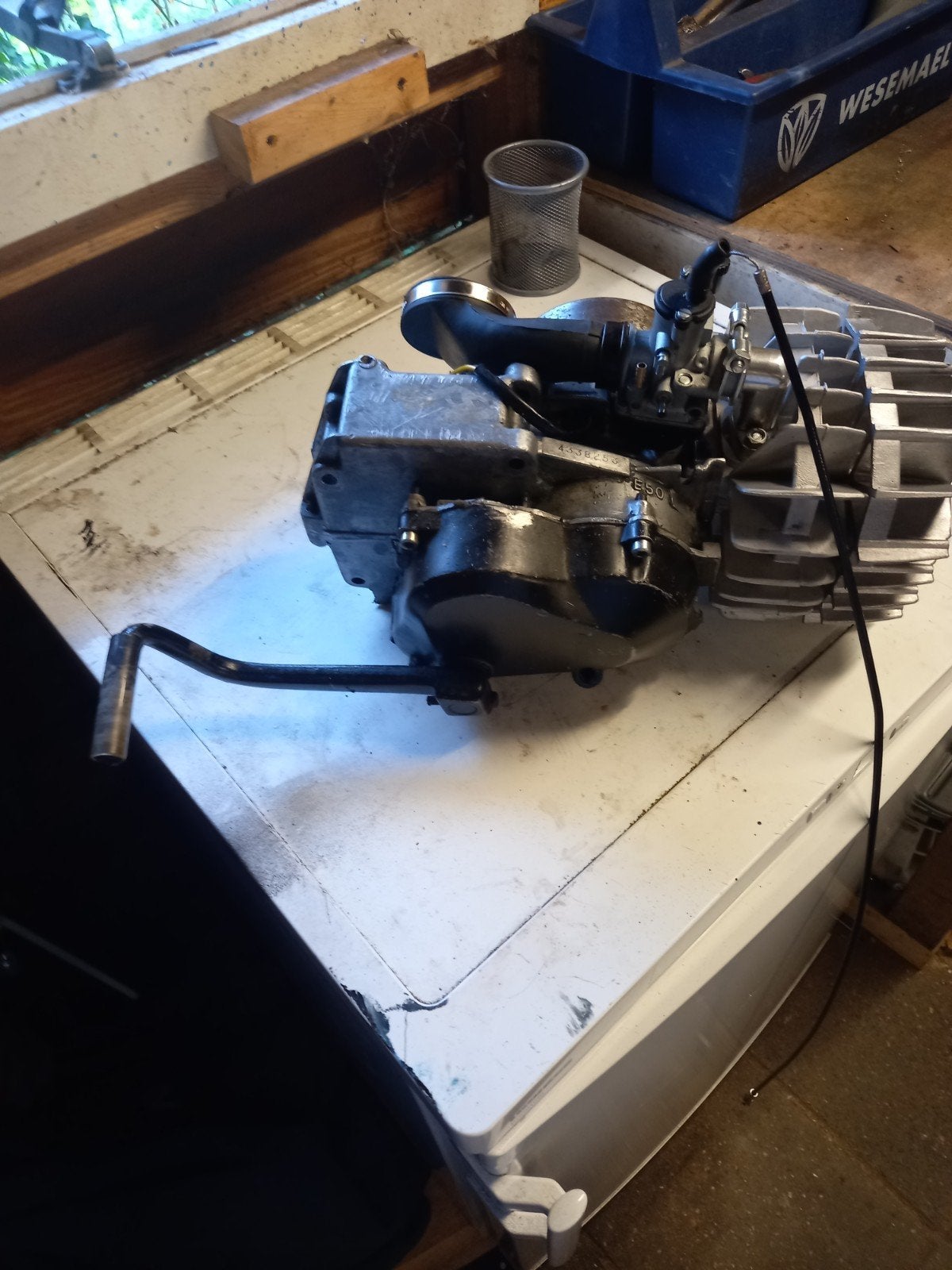 puch e50blok met carburateur en cilinder, Verzenden, Gebruikt, Blok