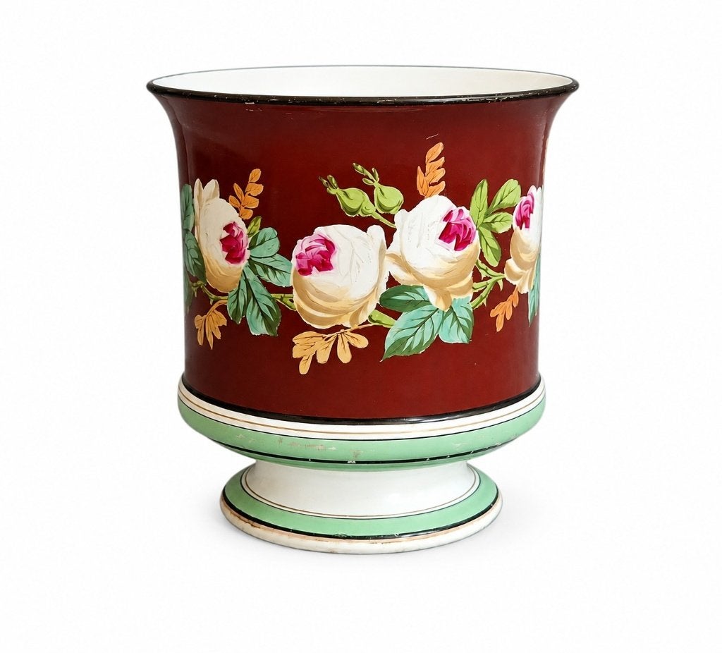 2e Antieke bloempot Petrus Regout, Antiek en Kunst, Ophalen of Verzenden