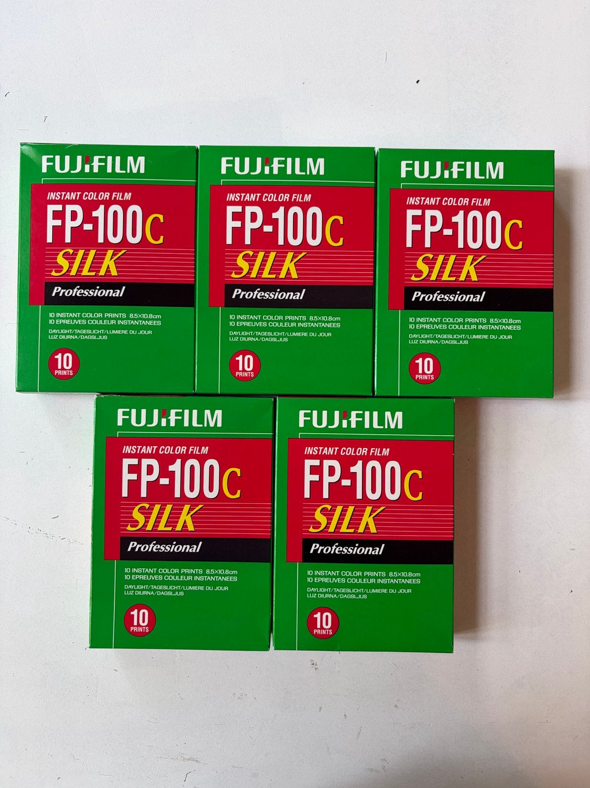 5x Fujifilm FP-100C Silk Instant Color Film - Nieuw, Ophalen of Verzenden, Nieuw, Overig typen