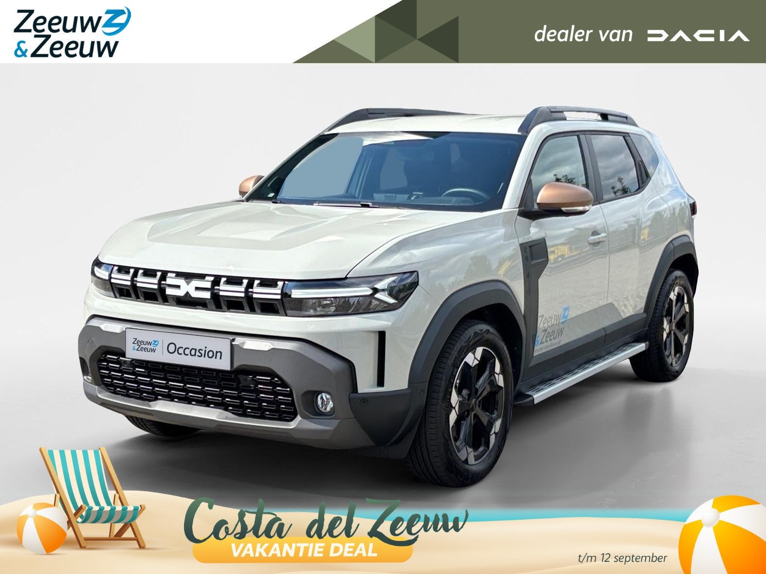 Dacia Duster 140PK Hybrid Extreme Automaat | DEMO | Pack Win, Auto's, Dacia, 4 cilinders, Wit, Origineel Nederlands, Bedrijf