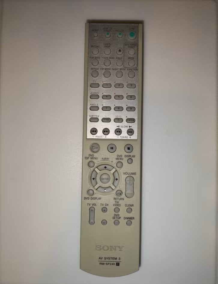 Sony RM-SP240 Afstandsbediening voor AV System 3, Ophalen of Verzenden, Dvd