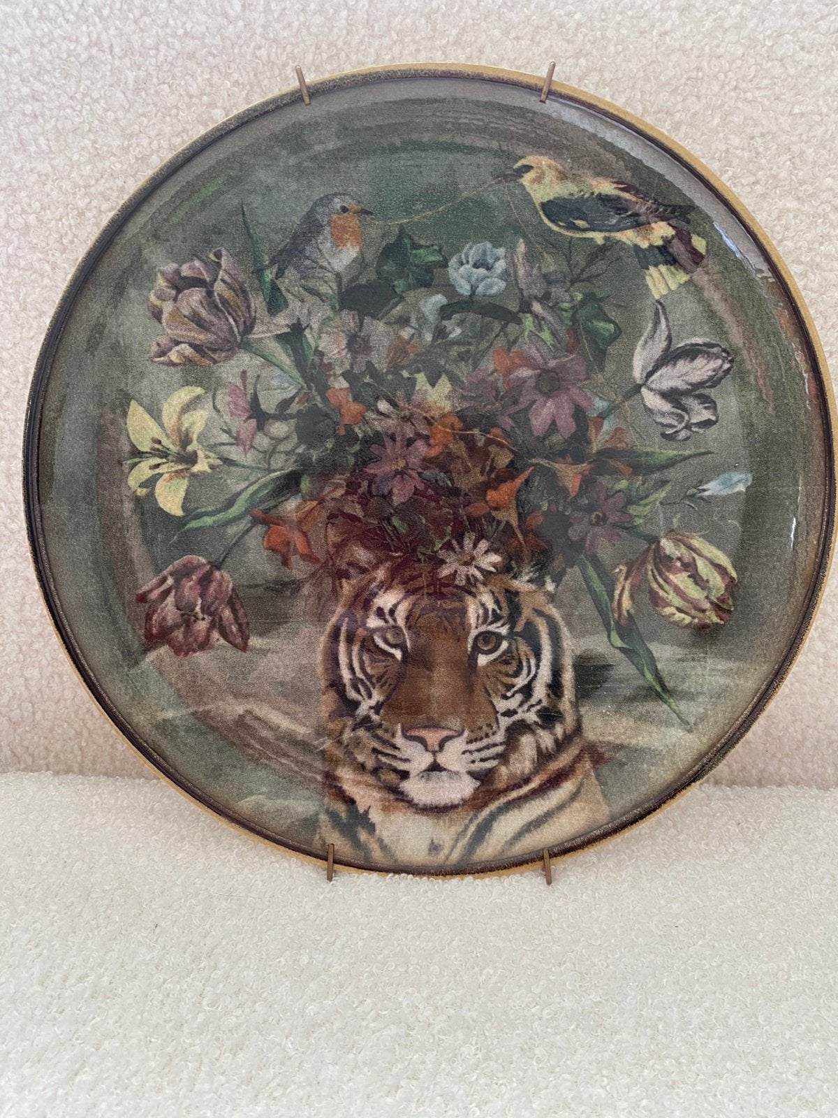 Te koop wandbord/plate magic tiger Gina Da, Ophalen of Verzenden