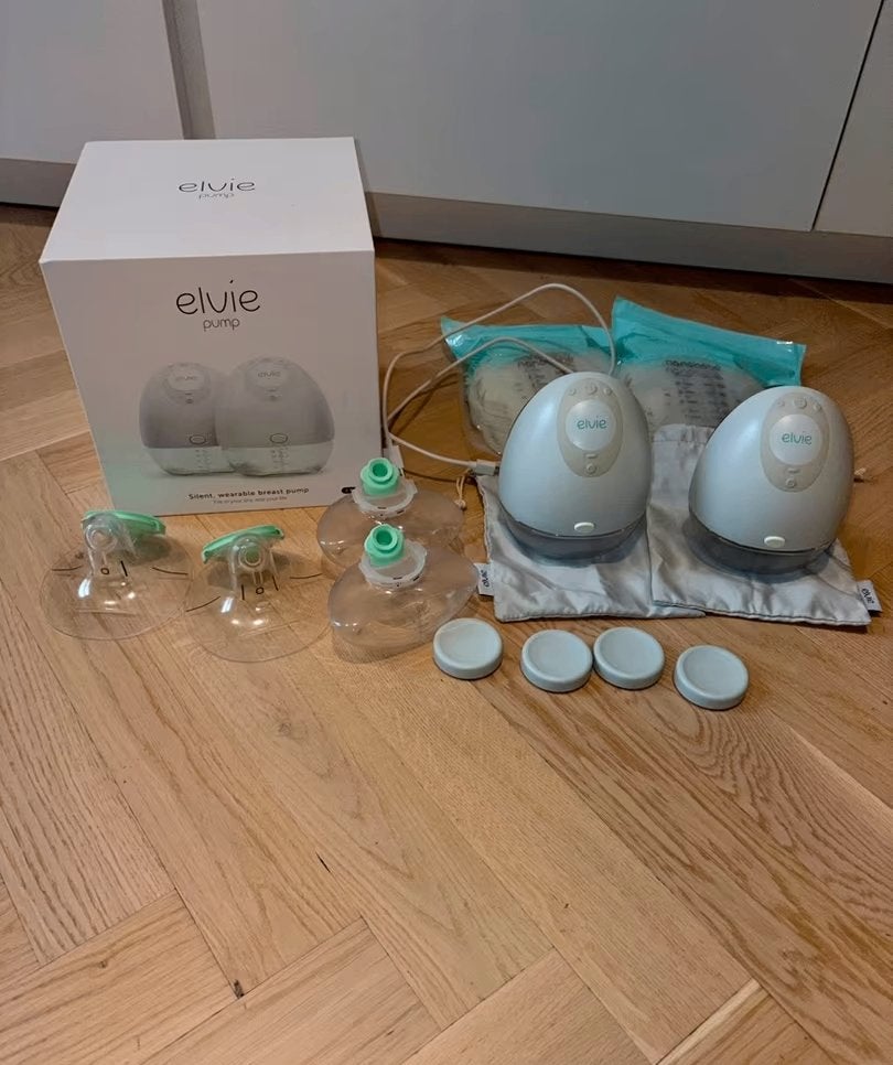 Elvie Pump dubbele draadloze borstkolf  compleet, Kinderen en Baby's, Borstkolf, Ophalen of Verzenden, Zo goed als nieuw, Elvie