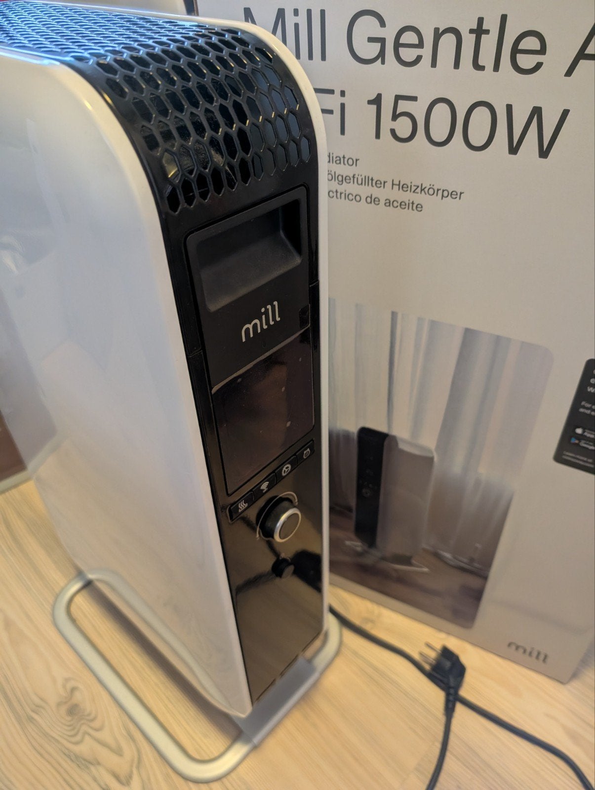 Mill Gentle Air WiFi 1500W Gen3 met doos en 3 jaar garantie, Doe-het-zelf en Verbouw, Verwarming en Radiatoren, 30 tot 80 cm, Kachel
