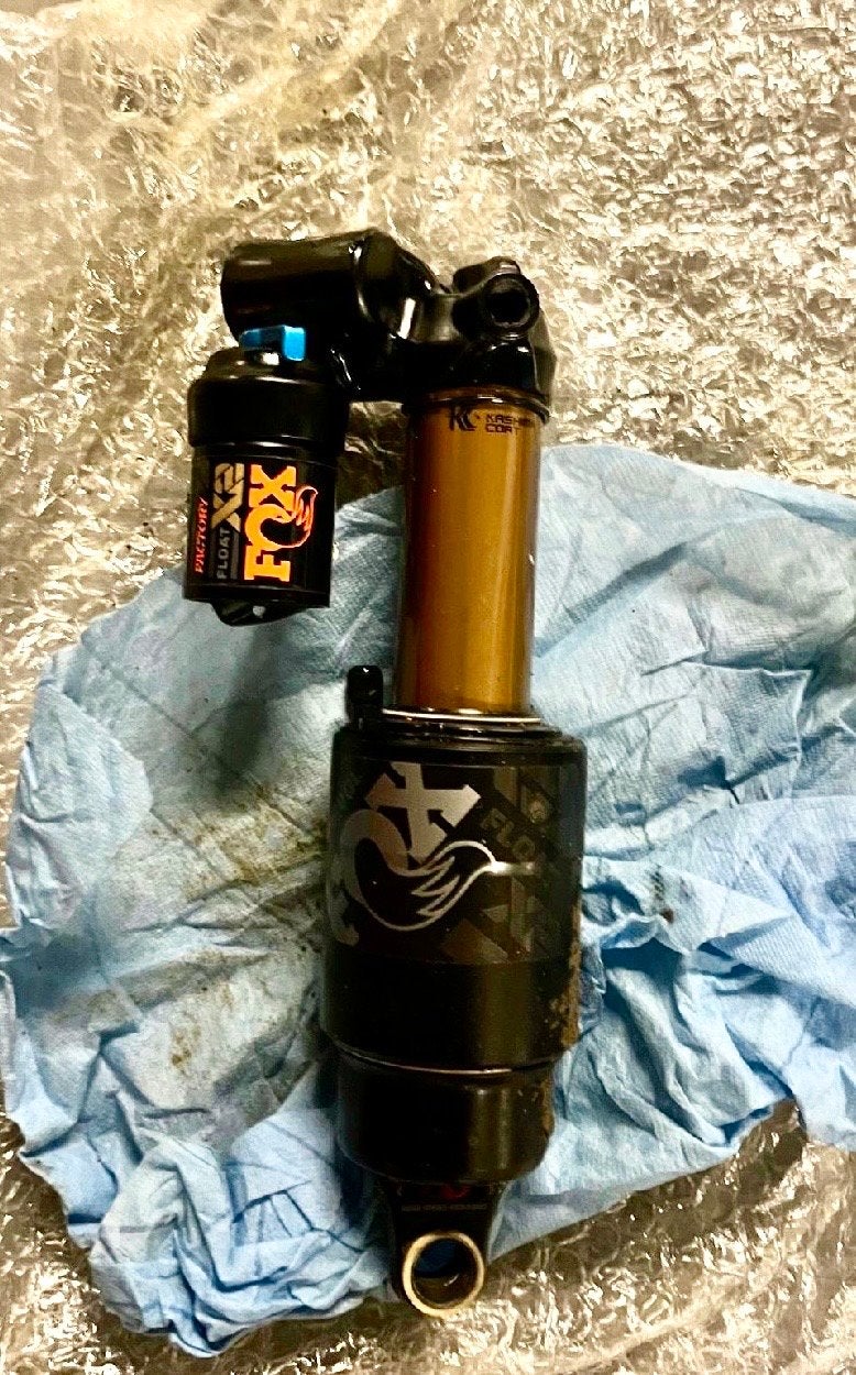 Fox Factory X2 150mm 205x62,5 Trunnion Achterdemper, Fietsen en Brommers, Fietsonderdelen, Gebruikt, Overige typen, Mountainbike