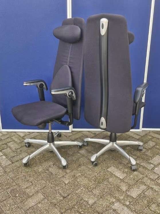 Hag H09 classic directie bureaustoel / 24 uurs bureaustoel, Blaak 28 Rotterdam, Flokk Netherland, Zwart, Ophalen of Verzenden