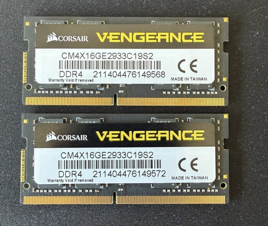 Corsair Vengeance 32GB (2x 16GB) DDR4-2933 SO-DIMM, Computers en Software, Gebruikt, 32 GB, DDR4, Ophalen of Verzenden